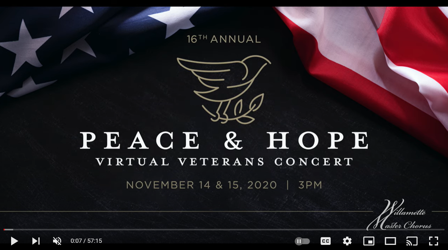 16th Annual WMC Veterans Virtual Choir Concert Sunday Premiere